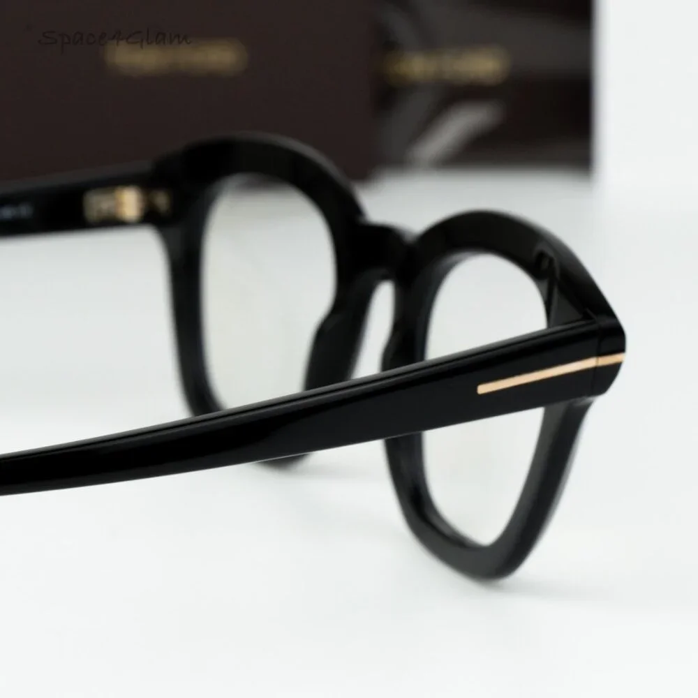 Tom Ford Women Eyeglasses Black Blue Light Block Square FT5961-B 001 BRAND NEW